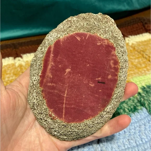 Vintage Green Agate Slice Crystal Geode Rock Piece Decor - Picture 9 of 16